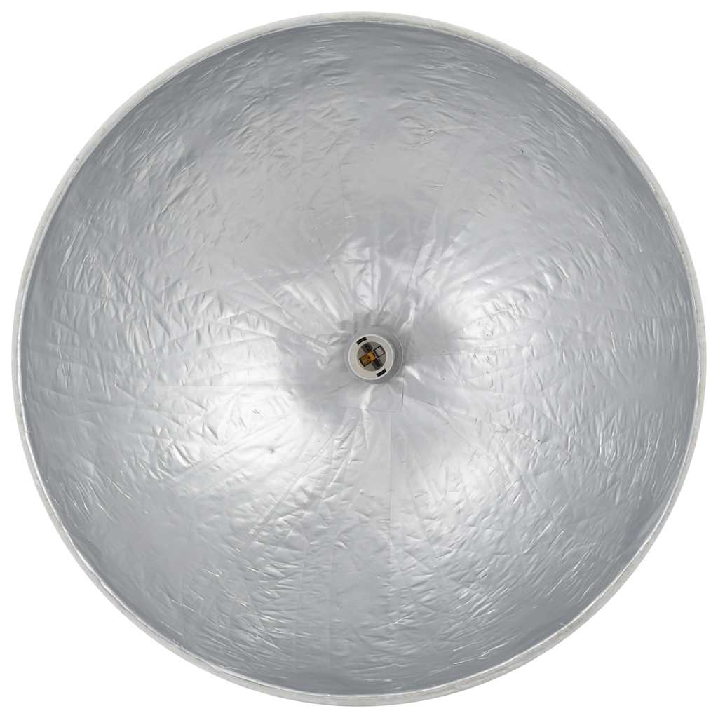 Lámpara colgante blanco y plateado E27 Ø50 cm