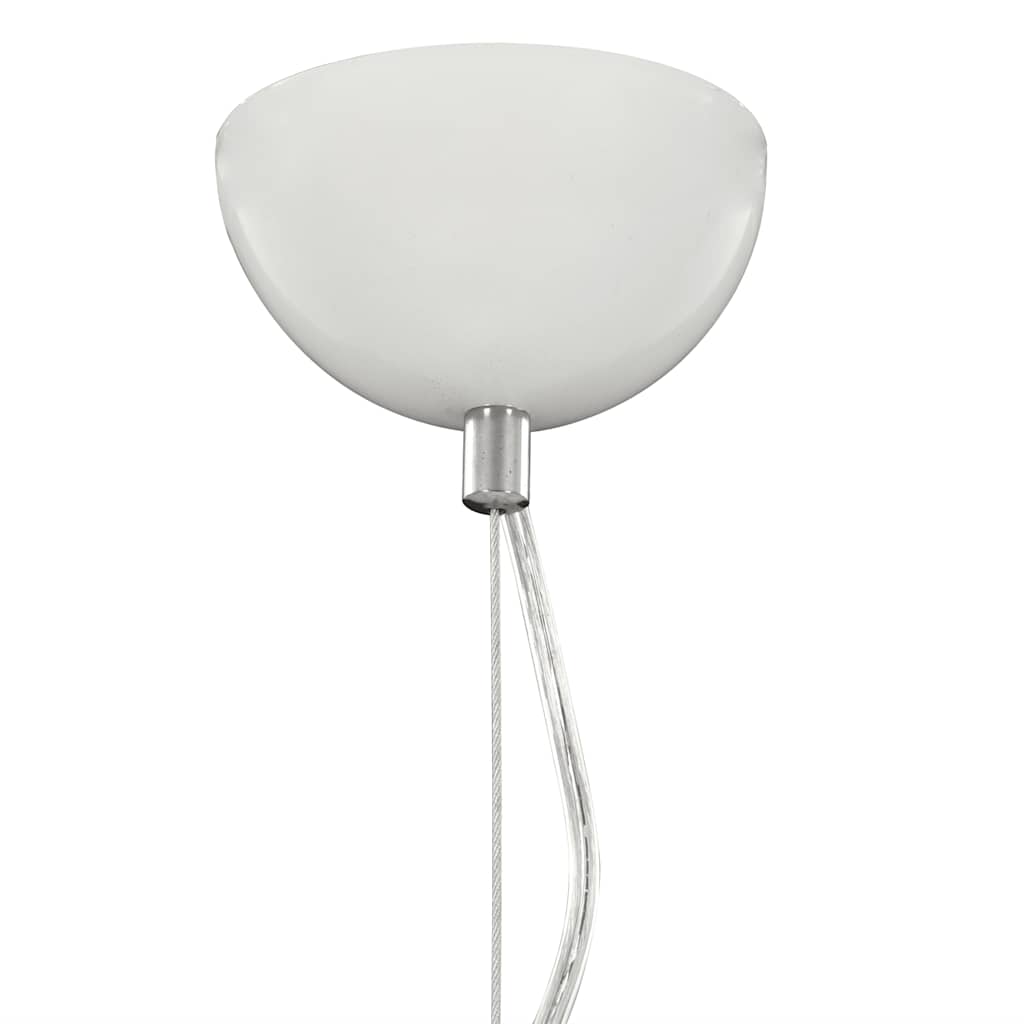 Lámpara colgante blanco y plateado E27 Ø50 cm