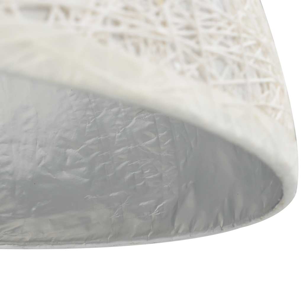 Lámpara colgante blanco y plateado E27 Ø50 cm