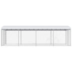 Perrera de exterior con techo 7,6x3,8x2,3 m