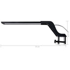 Luz LED para acuario con abrazadera azul y blanco 25-45 cm