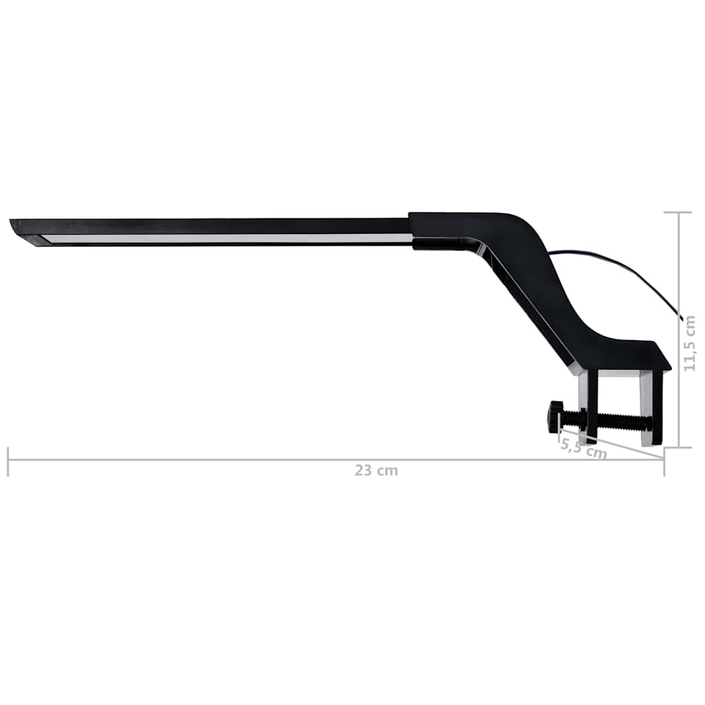 Luz LED para acuario con abrazadera azul y blanco 25-45 cm