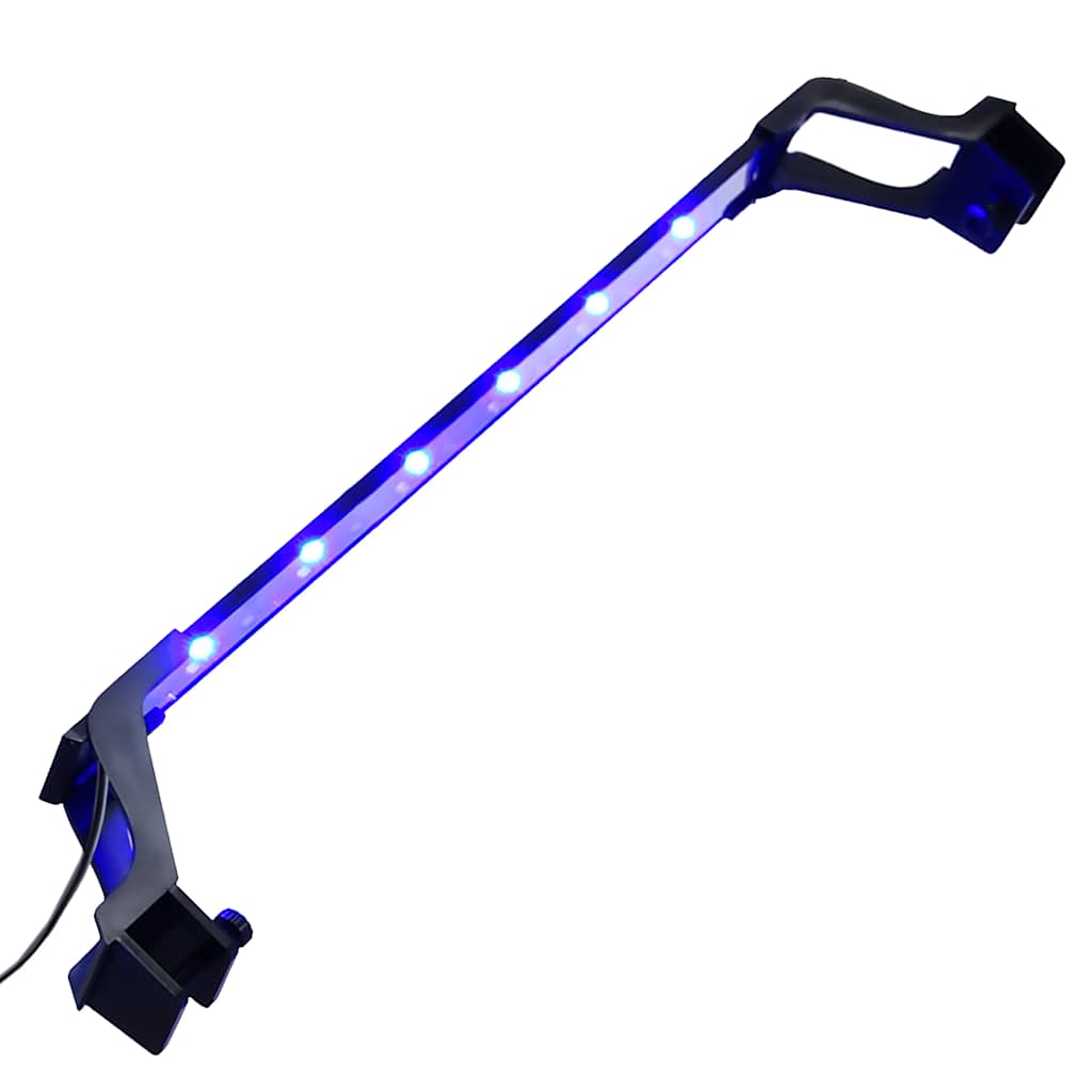 Luz LED para acuario con abrazadera azul y blanco 25-45 cm