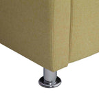 Sillón en forma de cubo de tela verde