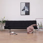 Sofa bed with two black polyester pillows