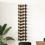 Botellero de pared para 12 botellas hierro negro
