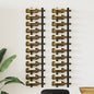 Botellero de pared para 12 botellas hierro negro
