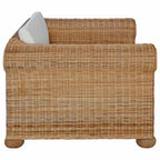 Sillón con cojines ratán natural