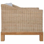 Sillón con cojines ratán natural