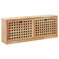 Zapatero de madera maciza de nogal 94x20x38 cm