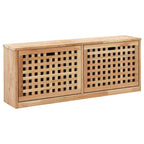 Zapatero de madera maciza de nogal 94x20x38 cm
