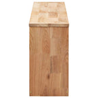Zapatero de madera maciza de nogal 94x20x38 cm
