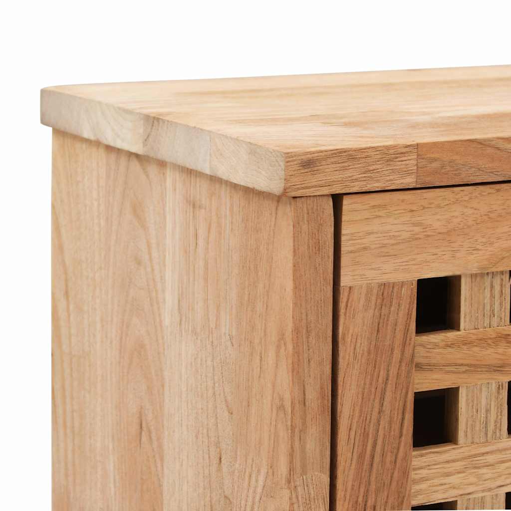 Zapatero de madera maciza de nogal 94x20x38 cm