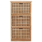 Zapatero de madera maciza de nogal 55x20x104 cm