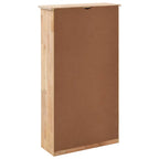 Zapatero de madera maciza de nogal 55x20x104 cm