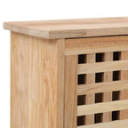 Zapatero de madera maciza de nogal 55x20x104 cm