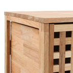 Mueble de baño madera maciza de nogal 41x41x91 cm