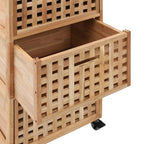 Mueble de baño madera maciza de nogal 41x41x91 cm