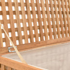 Baúl para la ropa sucia madera maciza nogal 77,5x37,5x46,5 cm