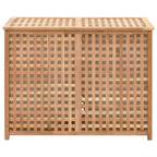 Cesto para la ropa sucia madera maciza de nogal 87,5x46x67 cm