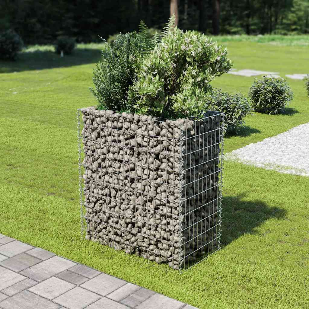 Arriate de gaviones de acero 180x50x100 cm