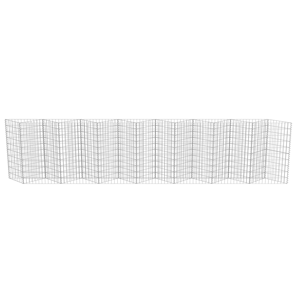 Muro de gaviones de acero 450x30x100 cm