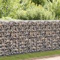 Muro de gaviones con cubierta acero galvanizado 300x50x200 cm