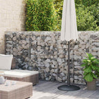 Muro de gaviones con cubierta acero galvanizado 300x50x200 cm