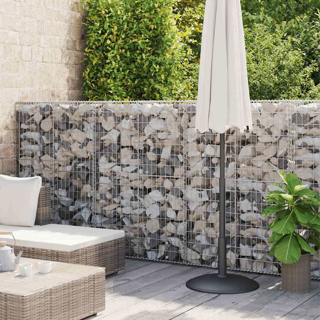 Muro de gaviones con cubierta acero galvanizado 300x50x200 cm