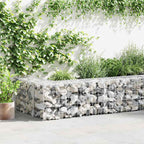 Muro de gaviones con cubierta acero galvanizado 300x50x200 cm