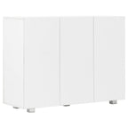 Aparador blanco brillante 107x35x80,5 cm