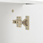 Aparador blanco brillante 107x35x80,5 cm