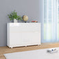 High Gloss White Sideboard 107x35x80.5 cm