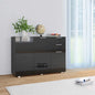 High Gloss White Sideboard 107x35x80.5 cm