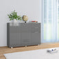 High Gloss White Sideboard 107x35x80.5 cm