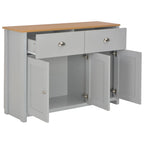 Aparador gris 112x35x81 cm
