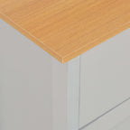 Aparador gris 112x35x81 cm