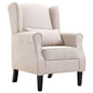 Dark grey velvet rocking armchair with rubber wood legs