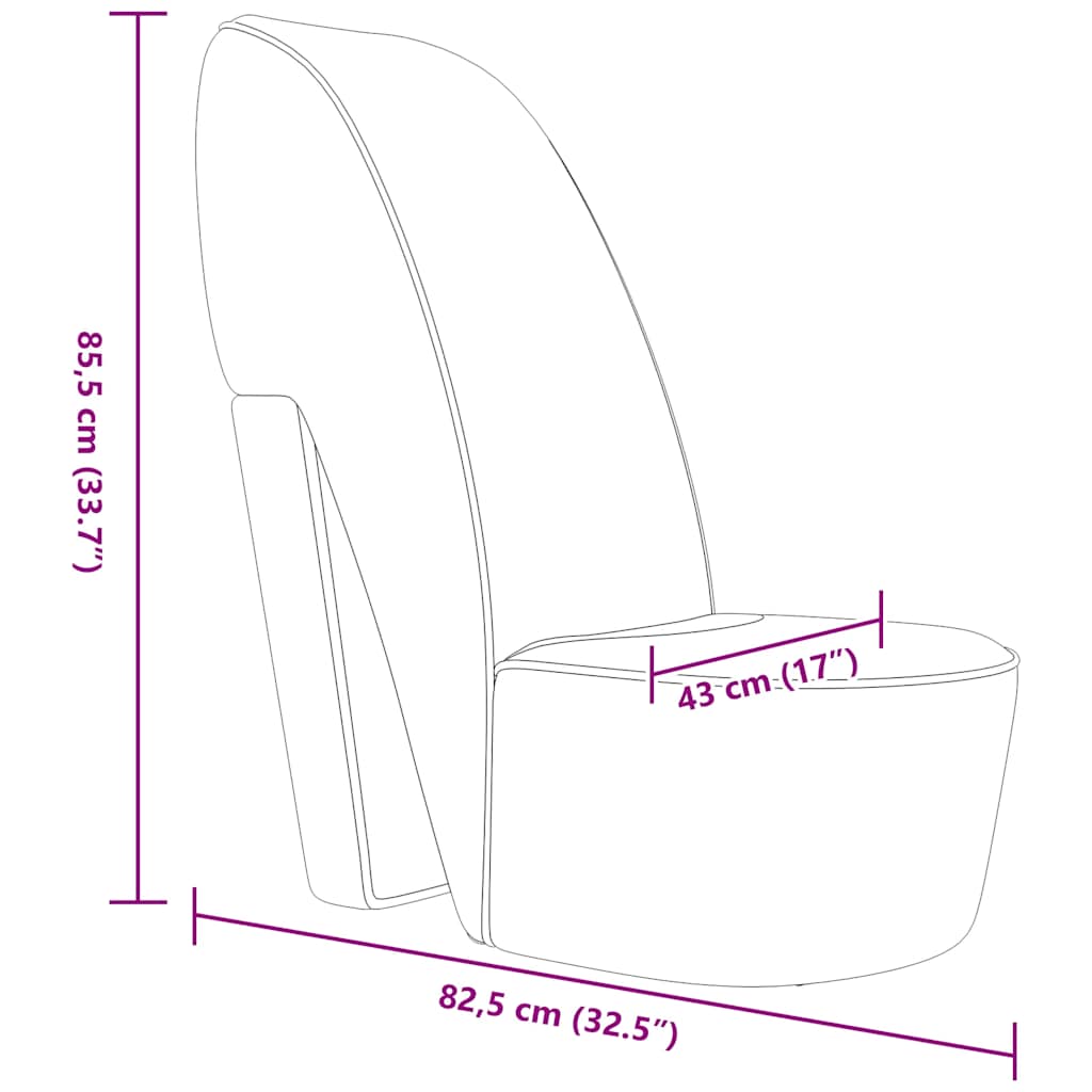 Butaca con forma de zapato de tacón cuero sintético gris