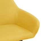 Sillas de comedor 2 unidades tela amarillo
