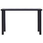 Mesa de comedor de MDF negro y gris hormigón 120x60x75 cm