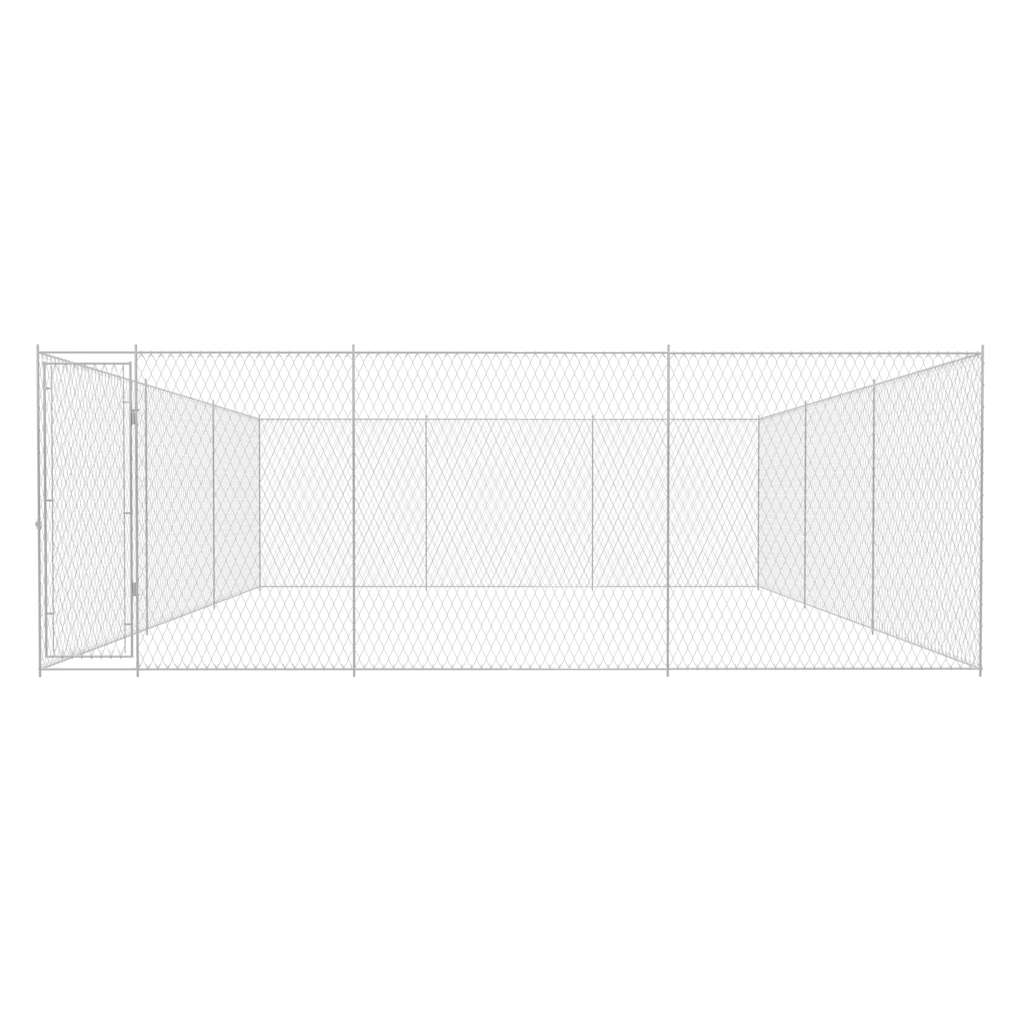 Perrera de exterior de acero galvanizado 570x570x185 cm