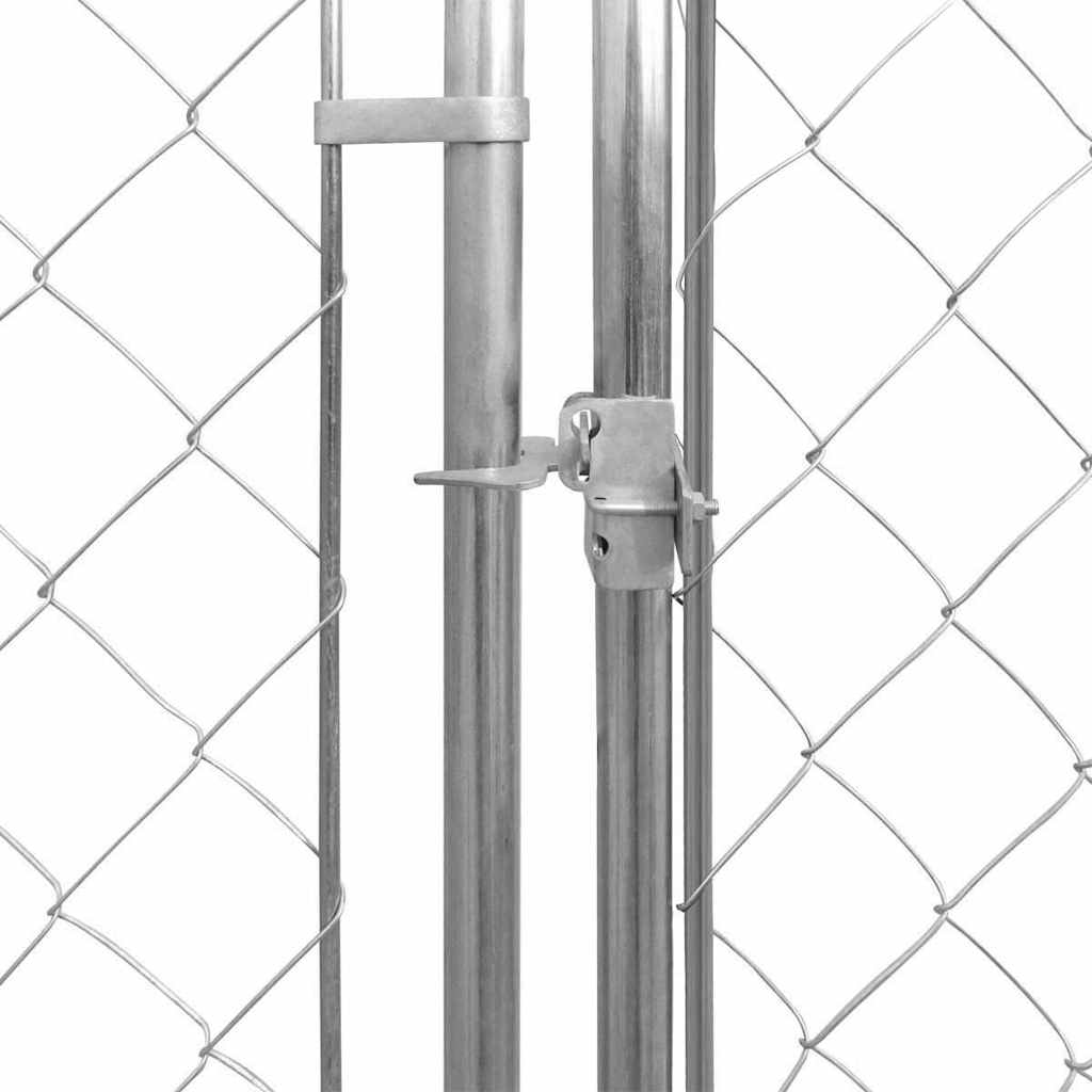Perrera de exterior de acero galvanizado 570x570x185 cm