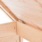 Cobertizo para cortacésped madera maciza de pino 92x104x59,5 cm