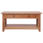 Mesa de centro de madera maciza de caoba 100x55x46 cm