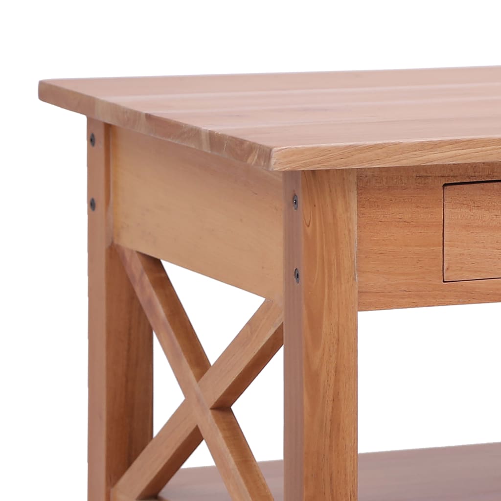 Mesa de centro de madera maciza de caoba 100x55x46 cm