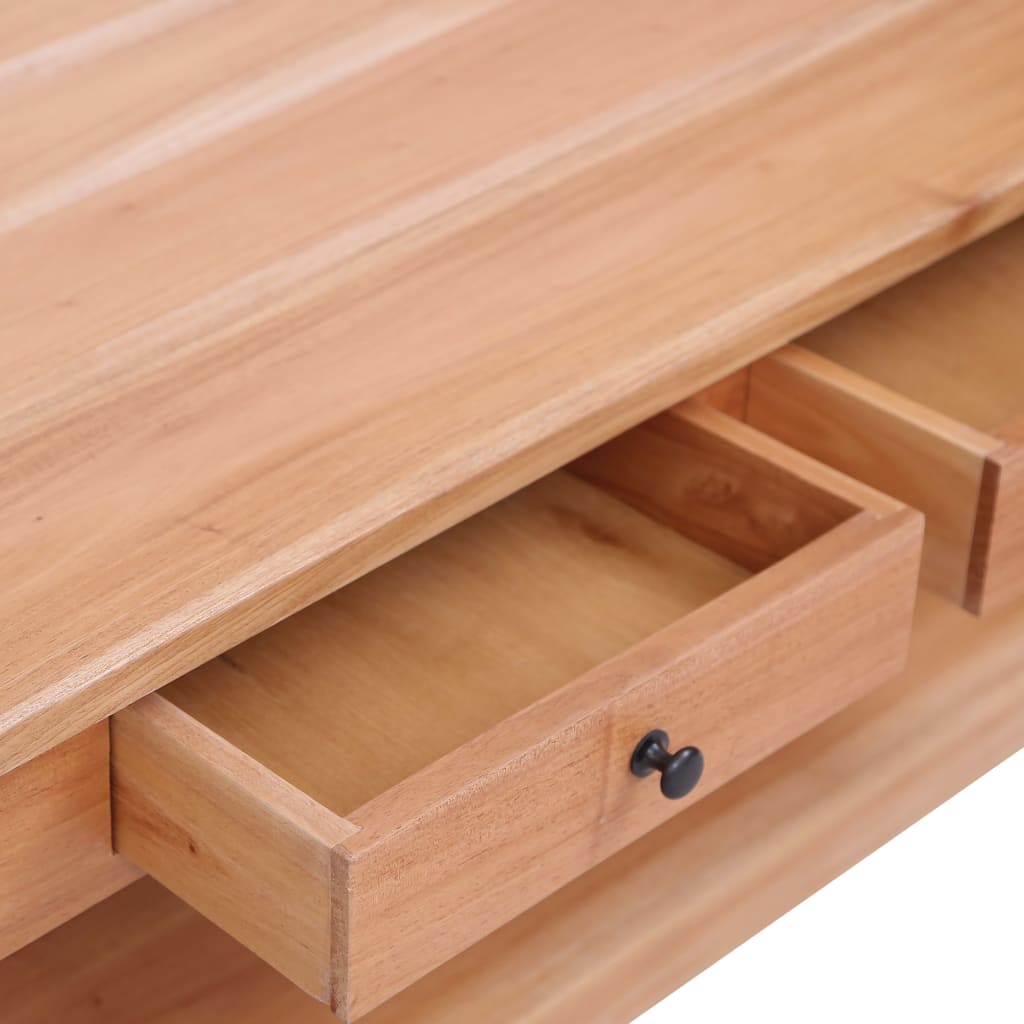 Mesa de centro de madera maciza de caoba 100x55x46 cm