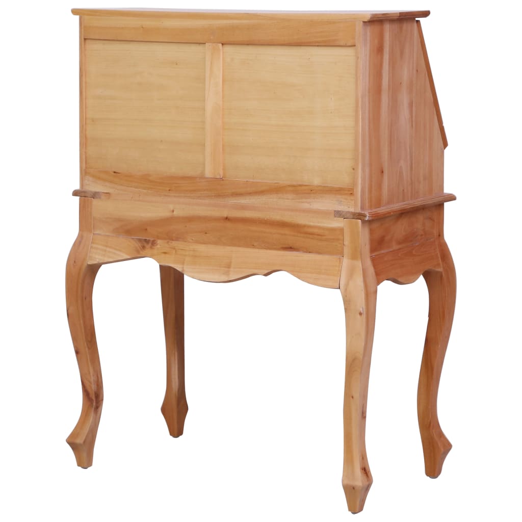 Escritorio secreter de madera maciza de caoba 78x42x103 cm