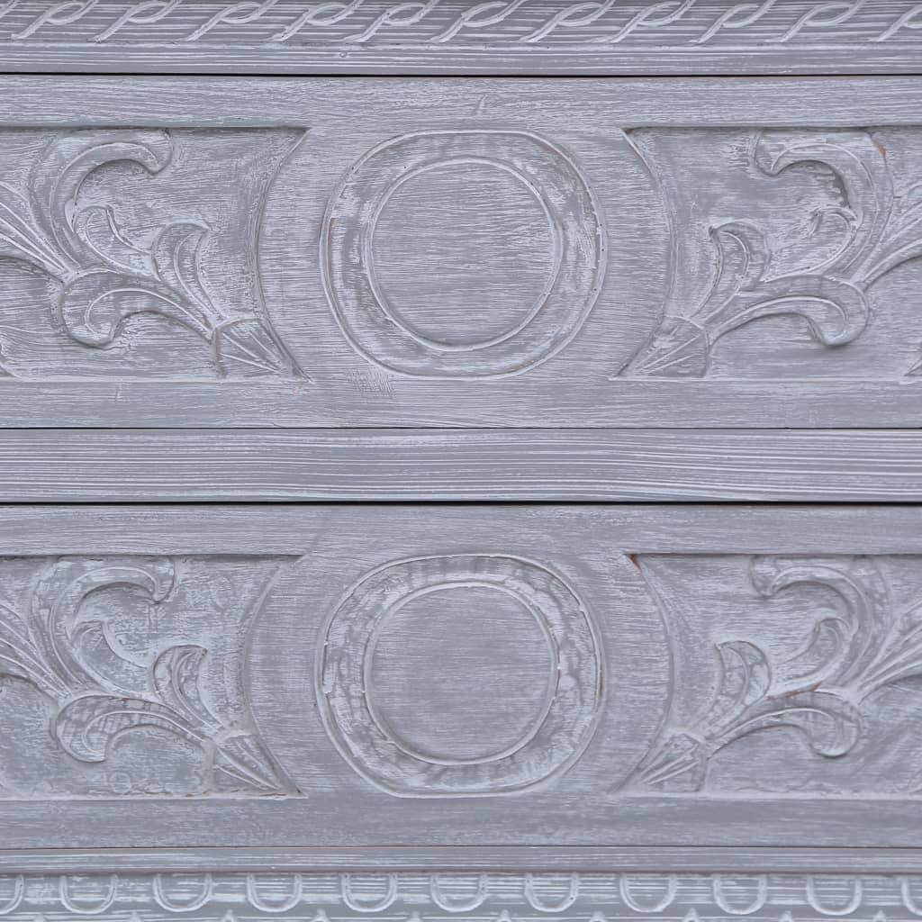 Aparador con 2 cajones madera maciza de caoba 90x30x60 cm