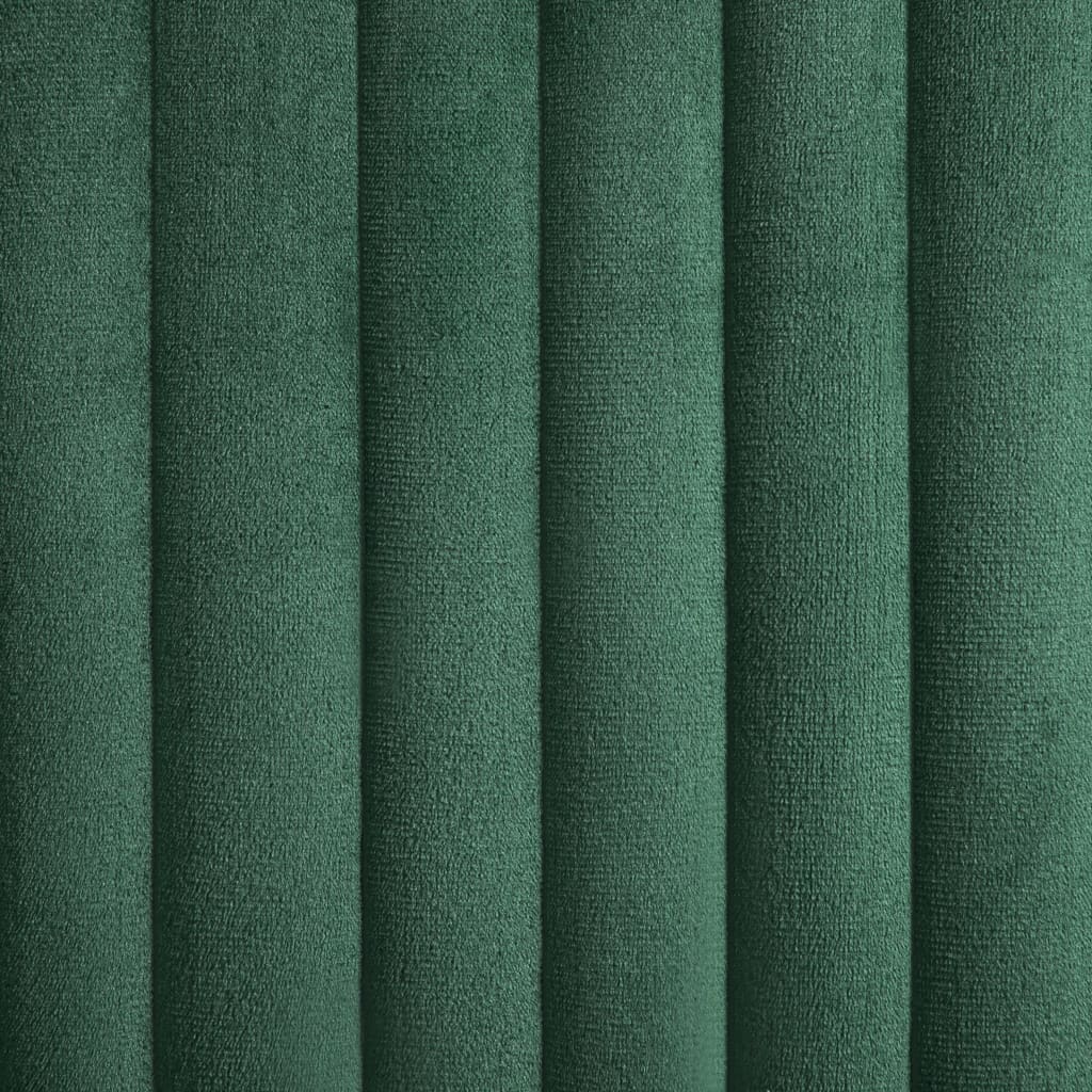 Sillas de comedor 2 unidades terciopelo verde